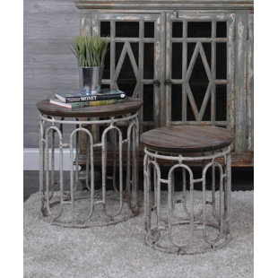 Pando 2 Piece End Table by One Allium Way