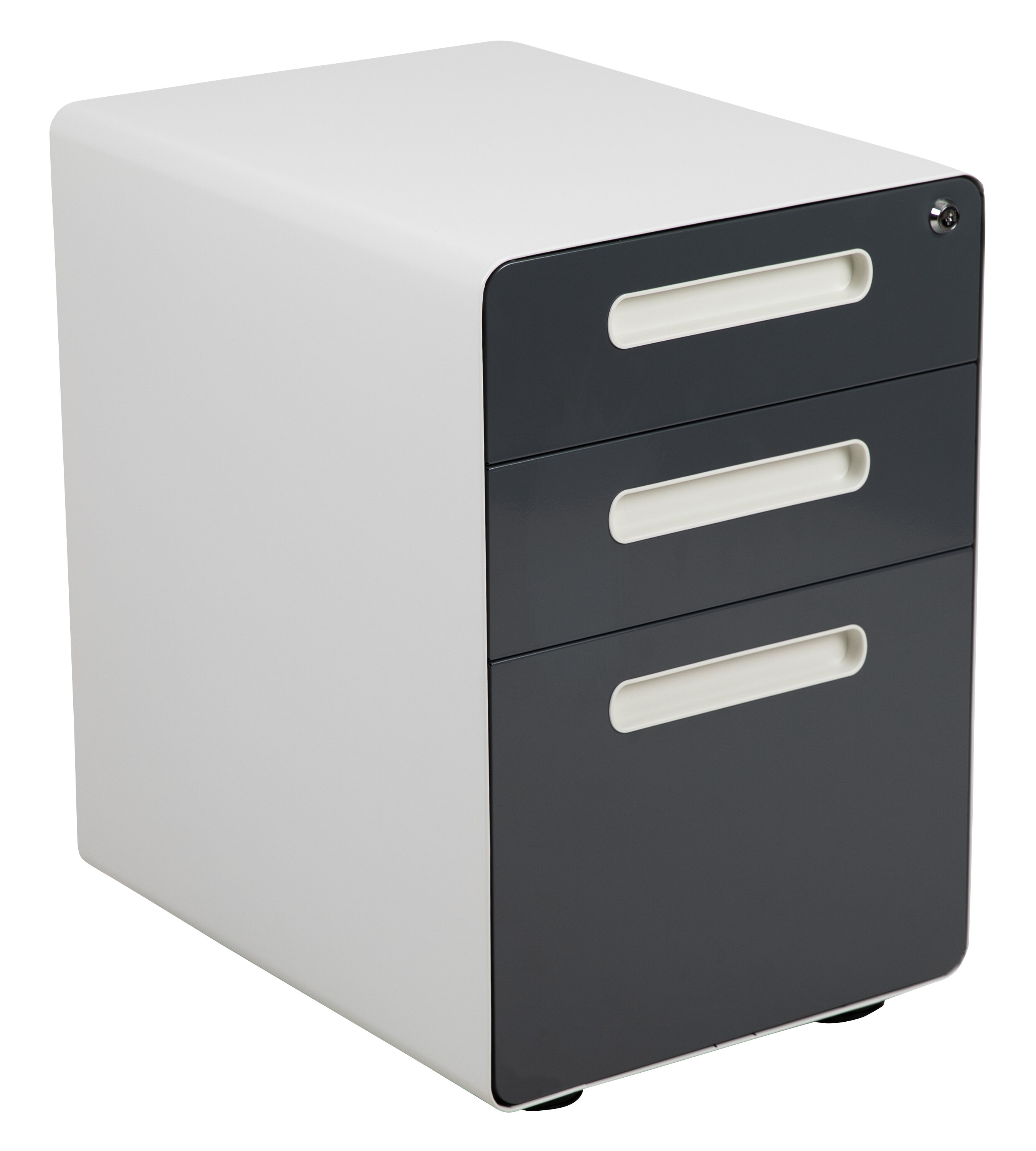 File Cabinet For Home Office 3 Drawers Modern File Cabinet Metal File Cabinet With 5 Wheels Modern File Cabinet For Letter Legal A4 F4 White File Cabinets Office Furniture Accessories