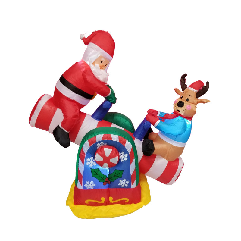 christmas inflatables animated santa reindeer teeter totter decoration - Christmas Inflatables Cheap christmas inflatables animated santa reindeer teeter totter decoration - Christmas Inflatables Cheap
