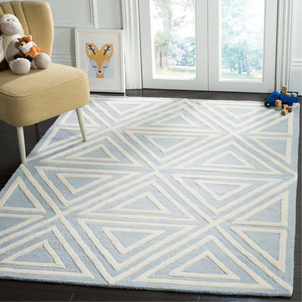 Blue Triangle Rug Wayfair