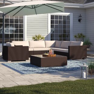 View Cabral 7 Piece Sectional Set with Sunbrella Cushions