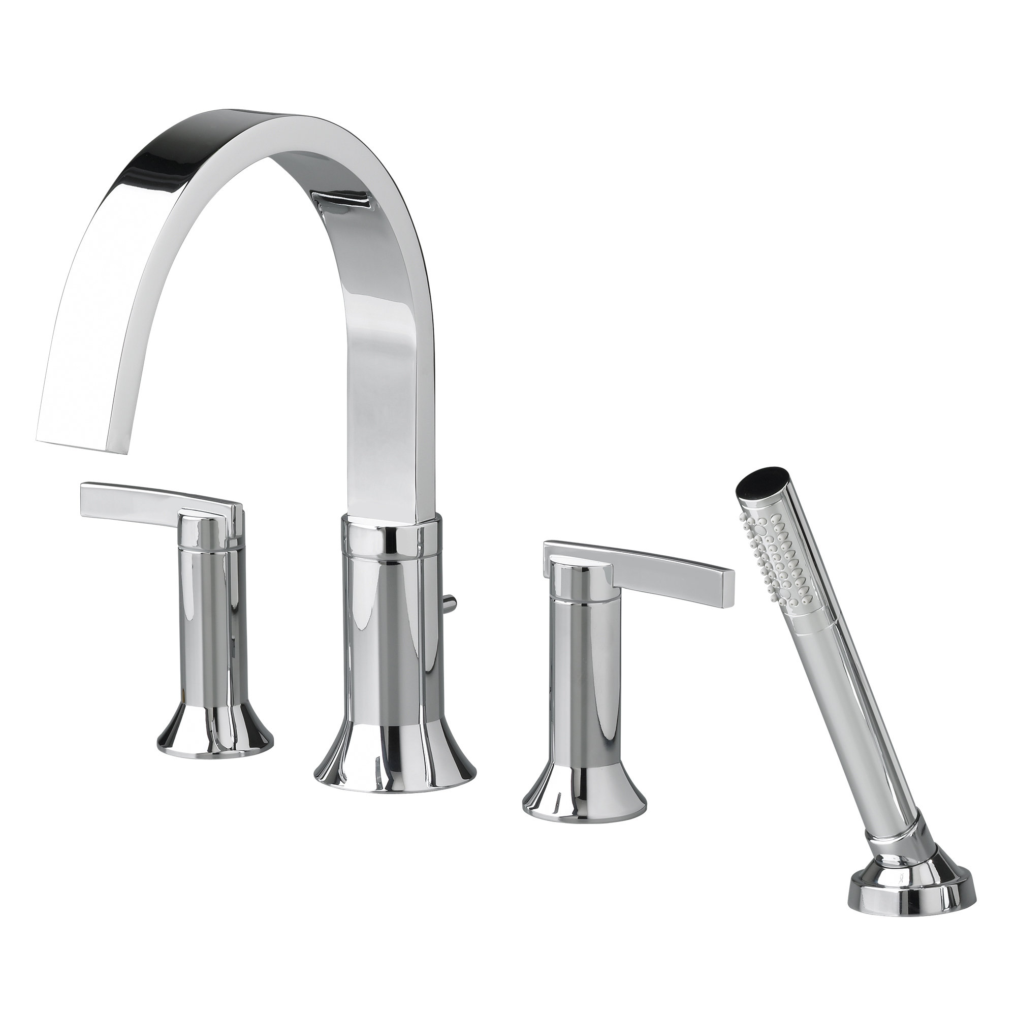 American Standard Berwick Double Handle Deck Mounted Roman Tub Faucet With Handshower Reviews Wayfair