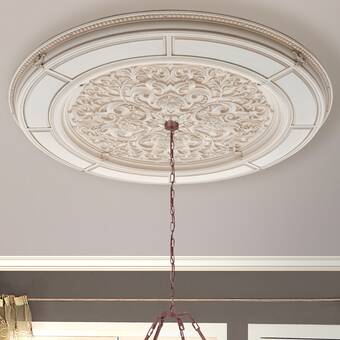 Art Frame Direct Alluring Carve Cream Round Ceiling