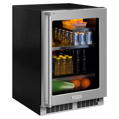 Professional 53 Cu Ft 24 Inch Undercounter Beverage Refrigerator