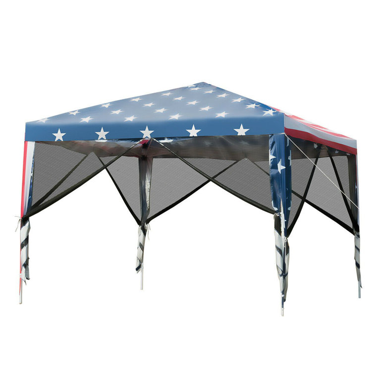 pop up canopy with netting 10x10