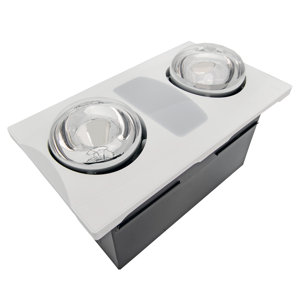 80 CFM Bathroom Fan with Heater and Light