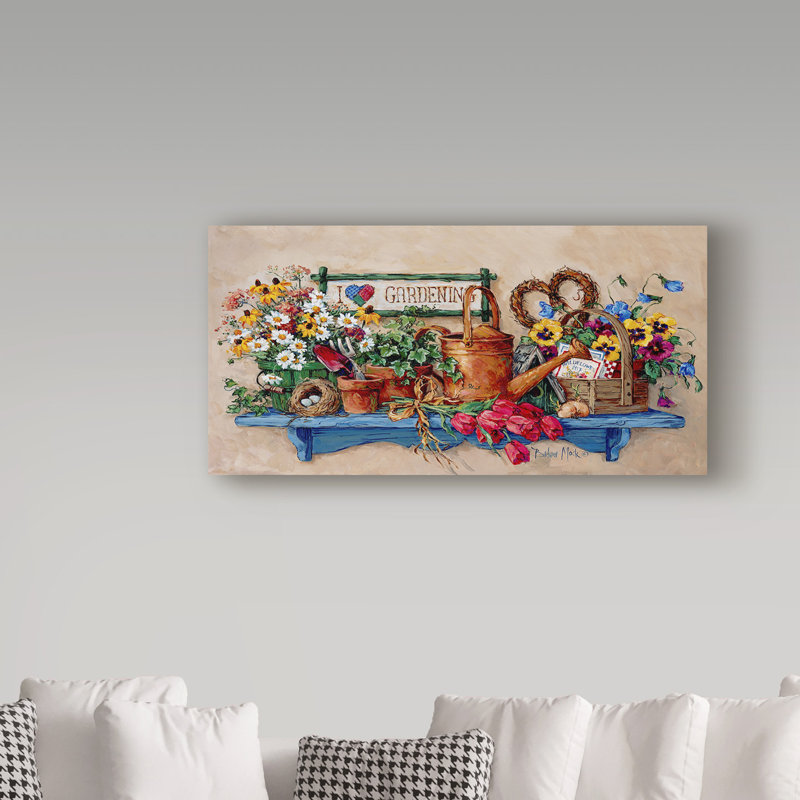 August Grove Baskets And Birds Nest Acrylic Painting Print On