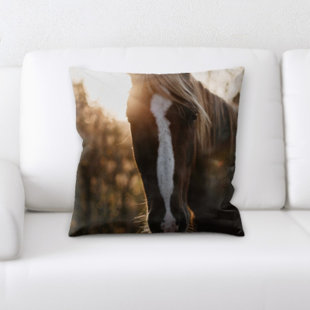 horse throw pillow