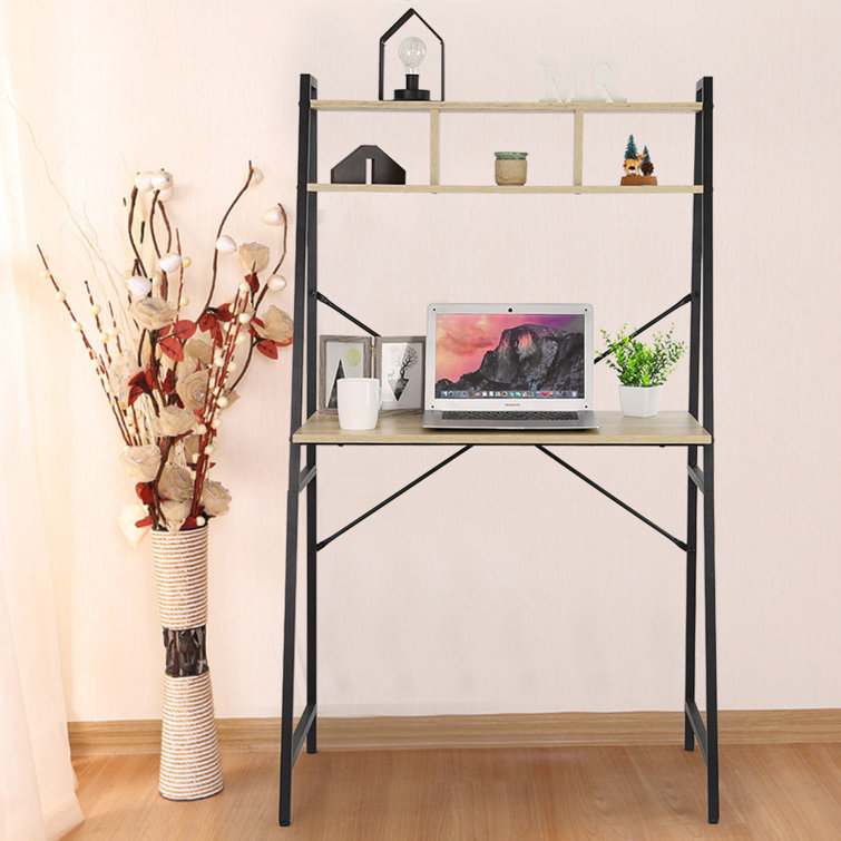 17 Stories Ladder Desk Computer Laptop Office Table Industrial Wood