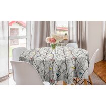 52 X 70 Rectangle Satin Table Cover Accent for Dining Room and Kitchen Flock of Flying Pigeons and Doves Transitioned Color Watercolor Design Ambesonne Birds Tablecloth Night Blue and Eggplant 