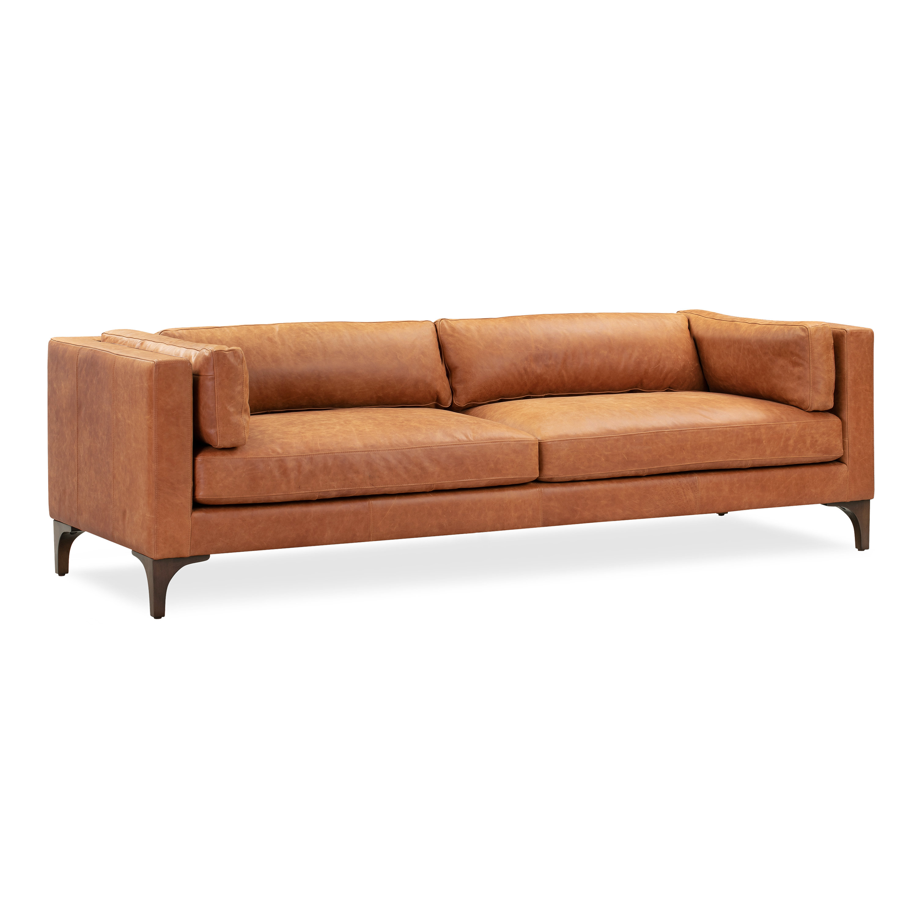 Union Rustic Hett Genuine Leather Sofa Wayfair Ca Hett Genuine Leather Sofa