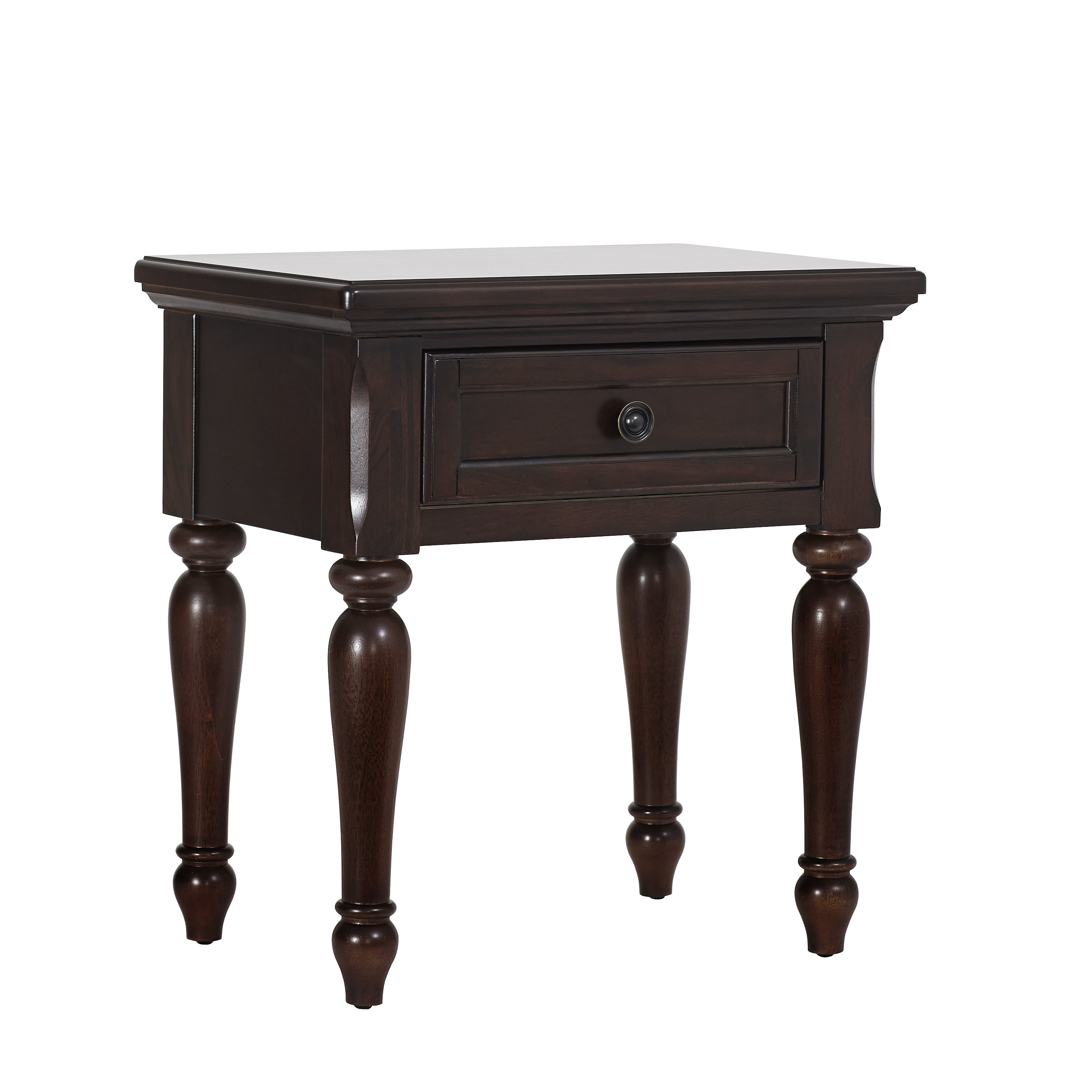 Kingsley Kennedy 1 Drawer Solid Wood Nightstand Wayfair