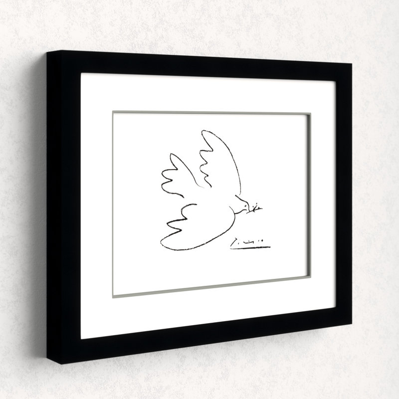 The Dove Of Peace By Pablo Picasso Picture Frame Print On Paper