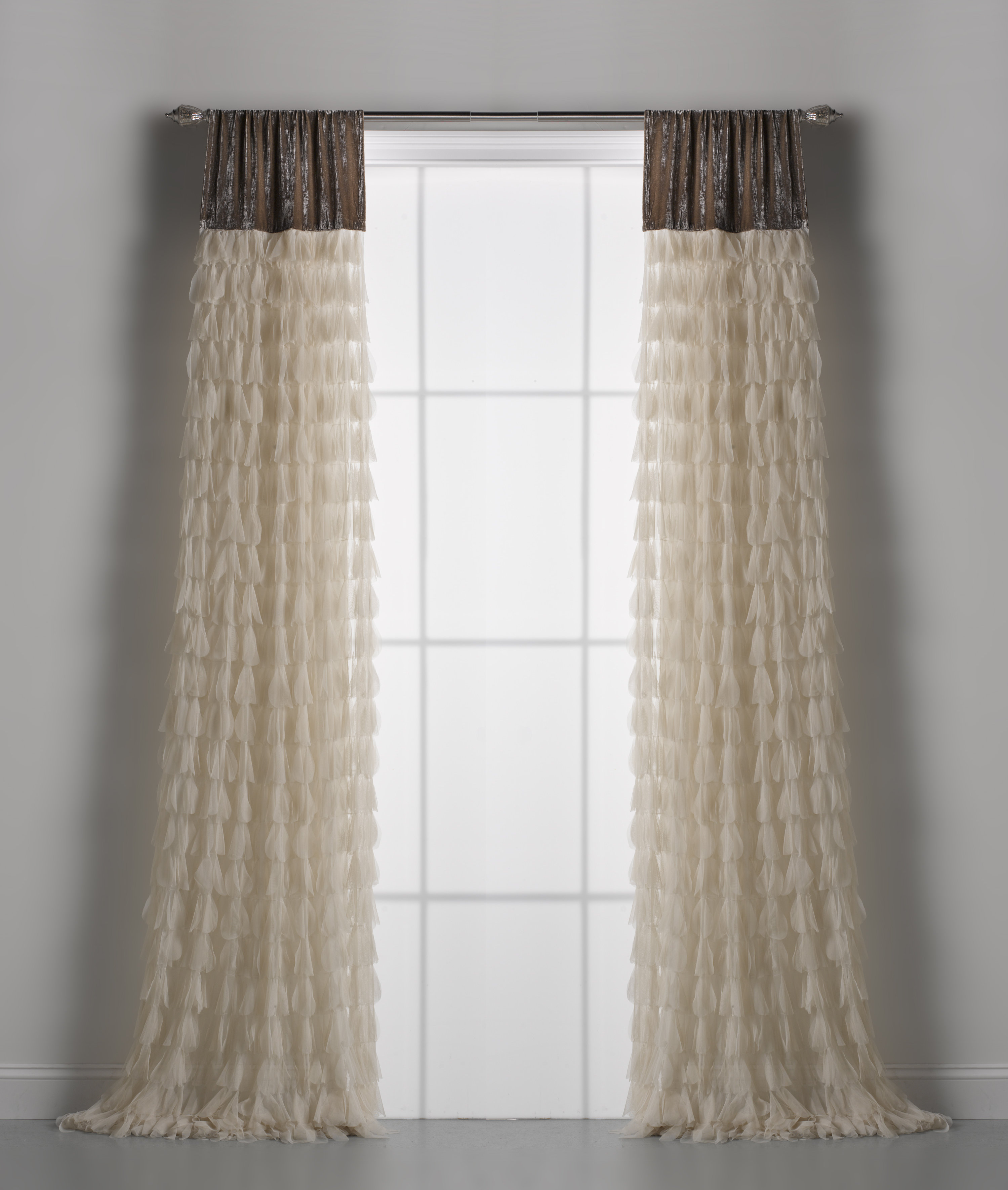 Ophelia Co Mcdonald Solid Semi Sheer Rod Pocket Single Curtain