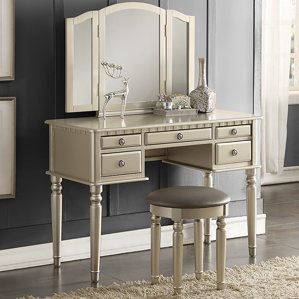 Simple Bedroom Vanity makeup tables and vanities you'll love | wayfair Simple Bedroom Vanity makeup tables and vanities you'll love | wayfair