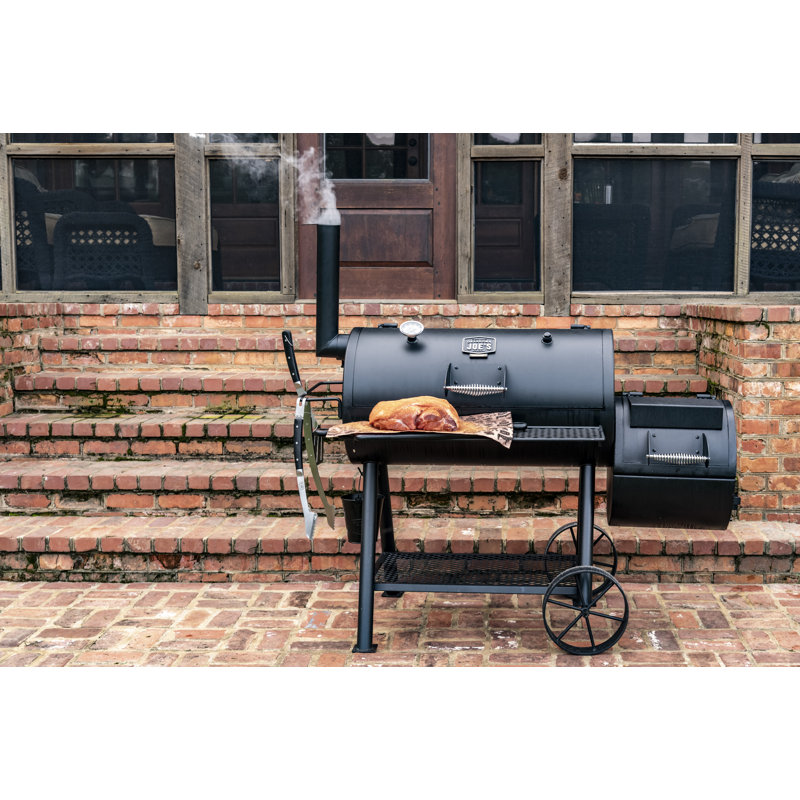 oklahoma joe's longhorn offset smoker and charcoal grill