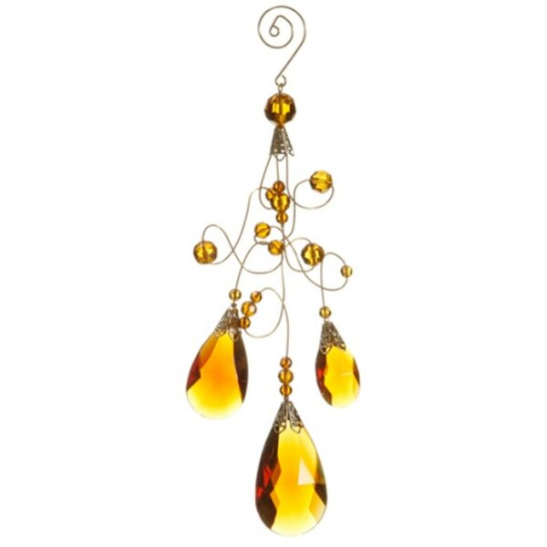 Elegant Glass Teardrop Ornaments ~ New with Tags!