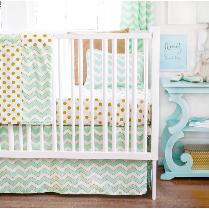 New Arrivals Gold Rush 2 Piece Crib Bedding Set Wayfair