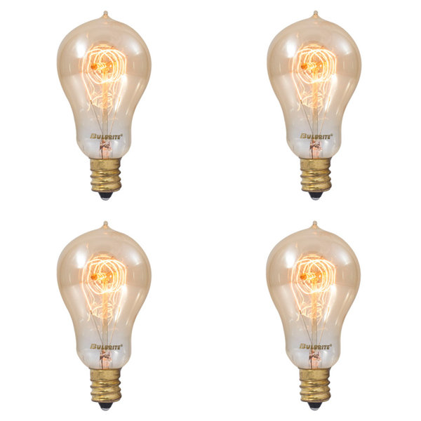 Bulbrite Industries 25 Watt A15 Incandescent Dimmable Light Bulb 2200k E12 Candelabra Base Wayfair