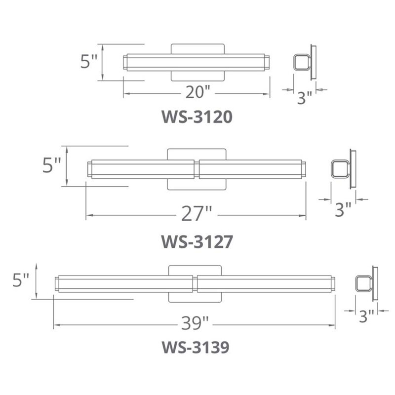 vogue led bath bar