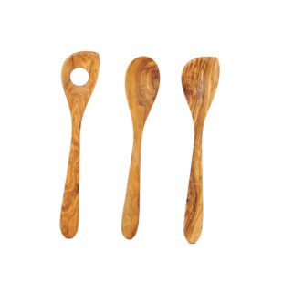 25 Medium wooden spoons 7 inch wooden soup spoons with imperfections