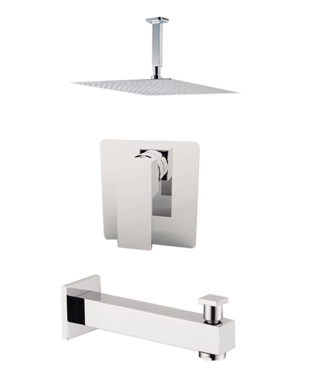 Aquamoon Milan Diverter Dual Function Volume Control Tub And Shower Faucet With Valve And Trim Wayfair