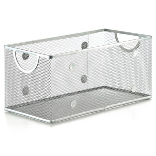 Set of 2 Details about   Black Mesh Metal CD Holder Box Organizer Open Storage Bin