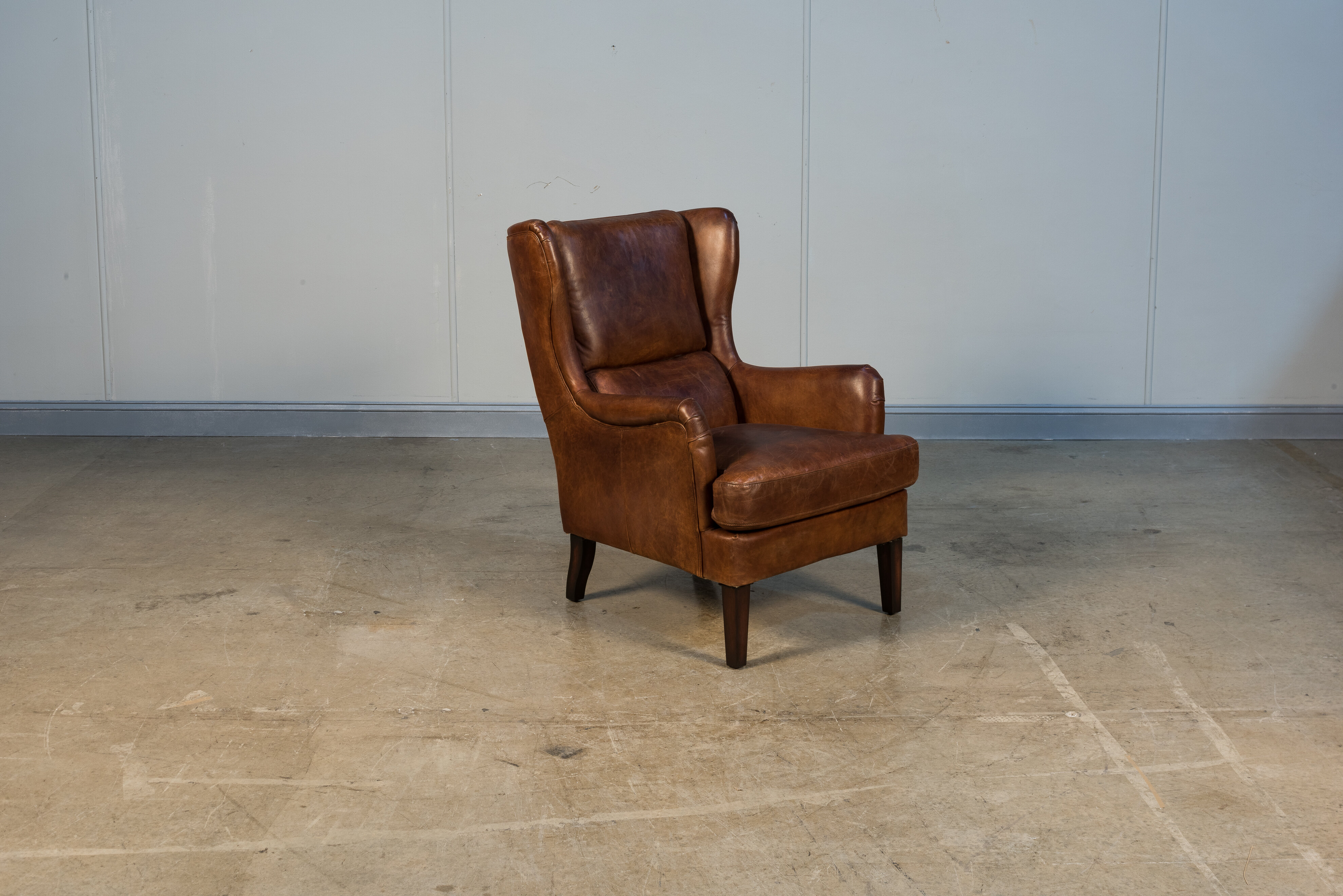 wayfair leather wingback chair