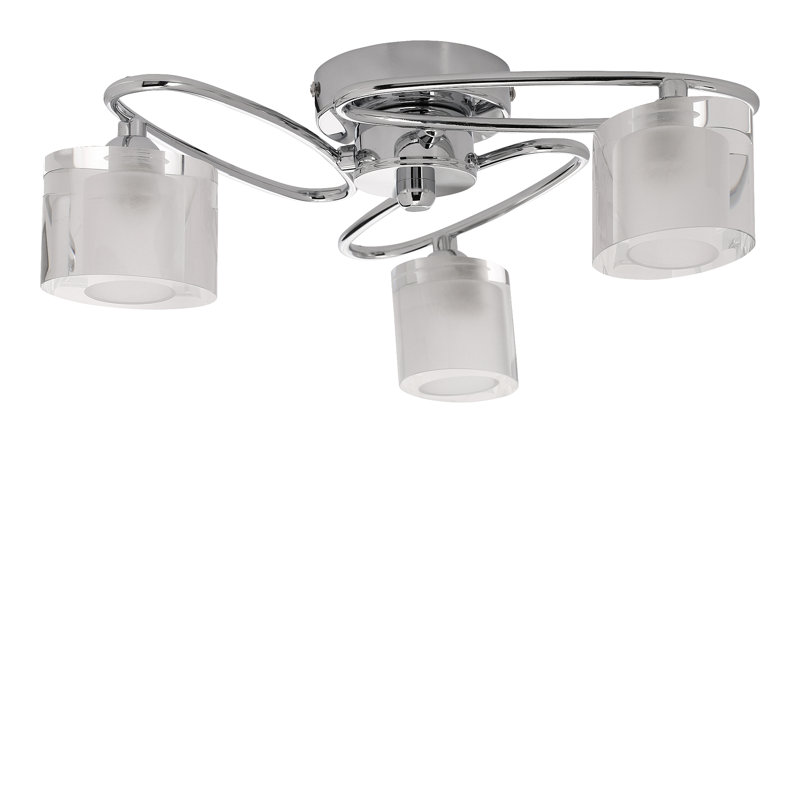 17 Stories Avenida 3 Light Semi Flush Mount Wayfair Co Uk Avenida 3 Light Semi Flush Mount