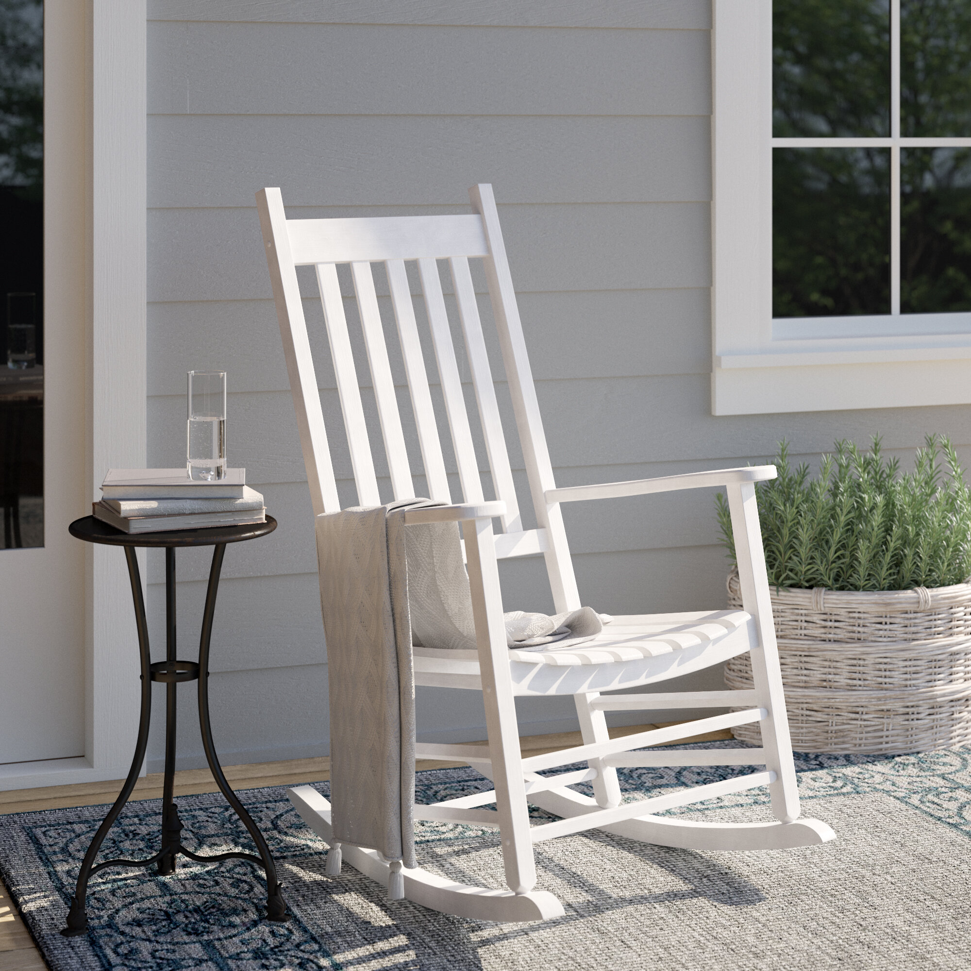 wayfair patio rocking chair