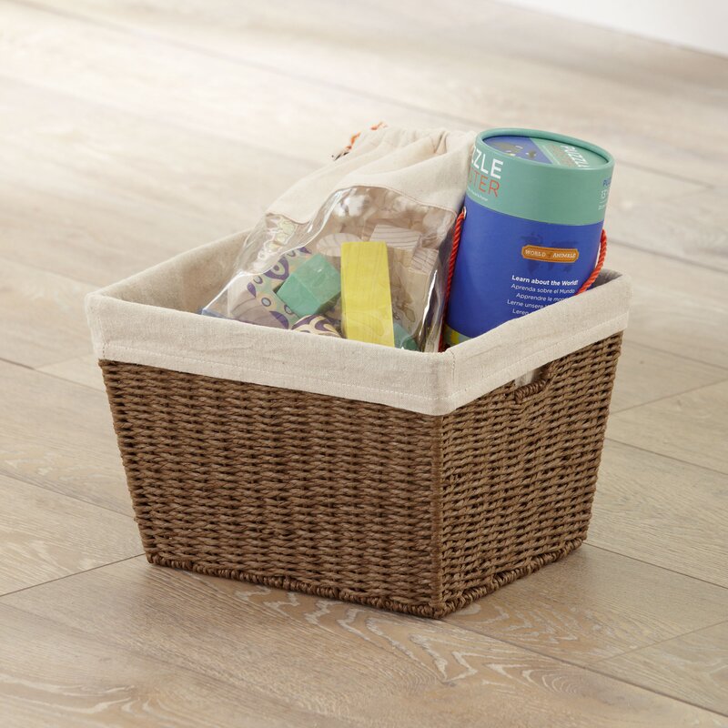 wicker basket bin