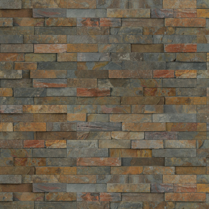 Msi California Ledger Panel 6 X 24 Slate Stacked Stone Tile Slate Stacked Stone Tile