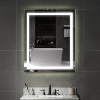 Orren Ellis Keziah Led Backlit Bathroom Vanity Mirror Wayfair