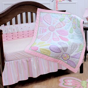 Crazy Daisy 3 Piece Crib Bedding Collection