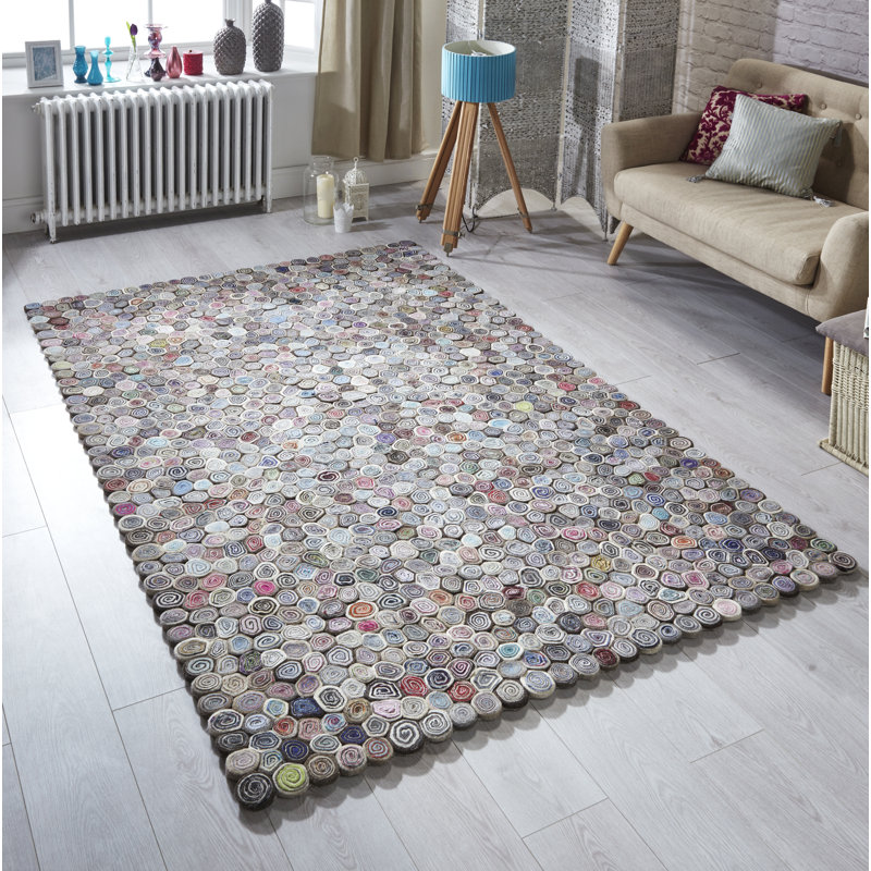 Harbor Hand Woven Purple Brown Rug