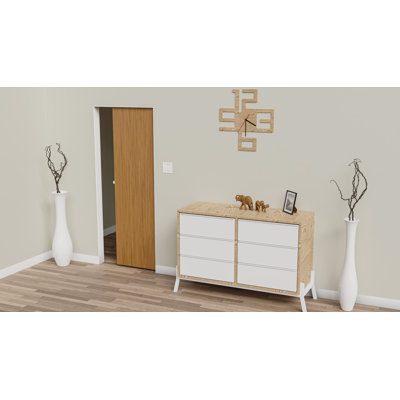 Heavy Duty Sliding Pocket Door Hardware Set for 24'' to 36'' doors with Soft Close and Frame