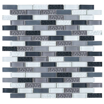 Supreme Tile Small Brick 1 X 2 Mosaic Reviews Wayfair Supreme Tile Small Brick 1 X 2 Mosaic