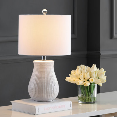 Ahrens White Table Lamp Set
