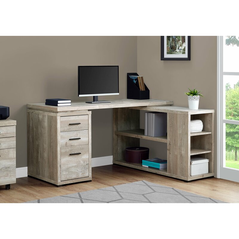 Ivy Bronx Dousman L Shape Executive Desk Reviews Wayfair