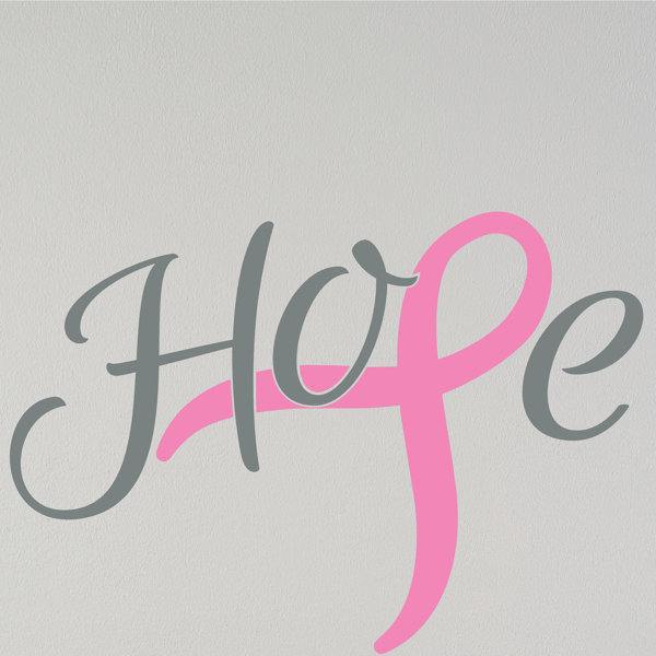Enchantingly Elegant Hope Ribbon For Breast Cancer Awareness Vinyl Wall Decal Wayfair