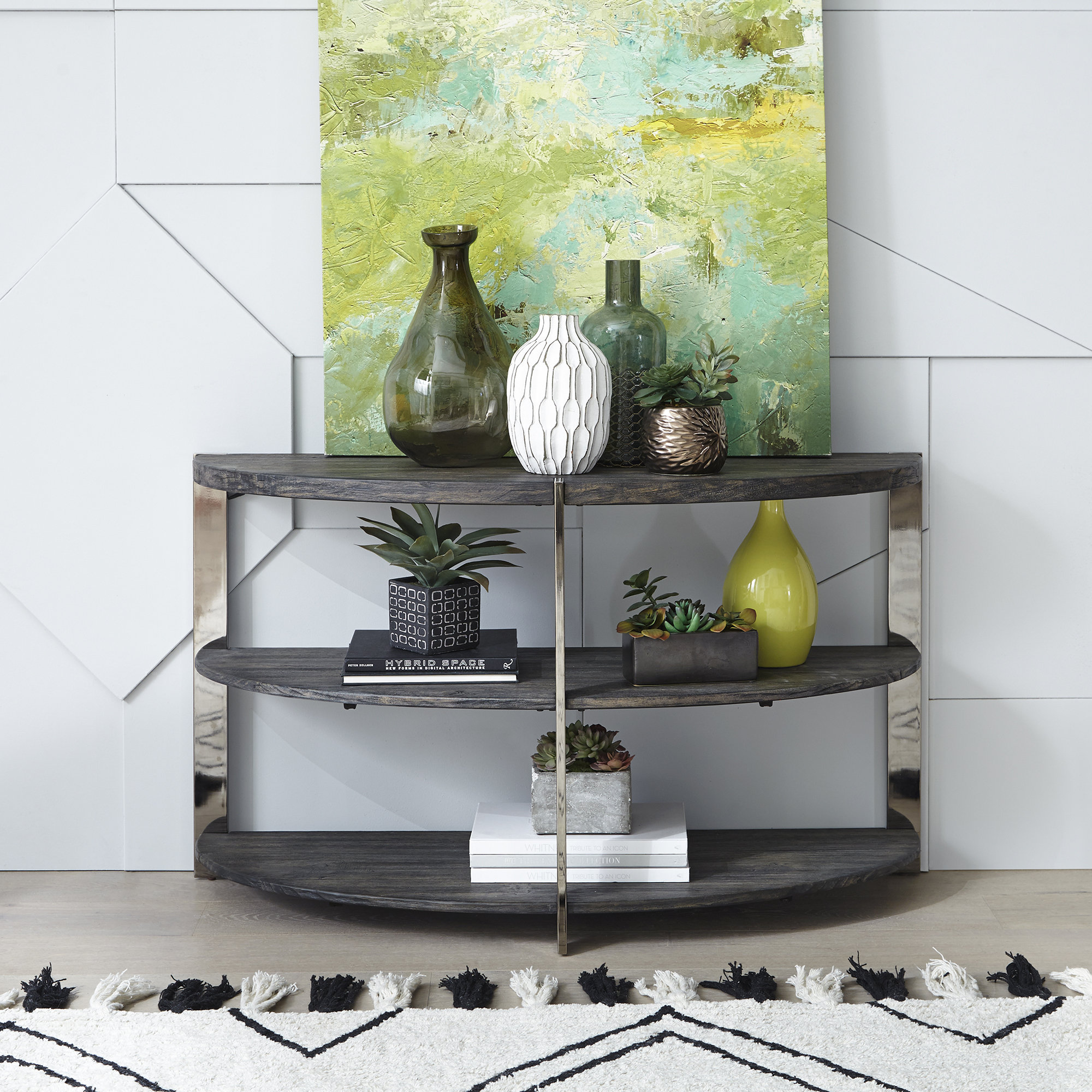 One Allium Way Burch 50 Solid Wood Console Table Wayfair