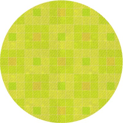 Geometric Wool Yellow Area Rug East Urban Home Rug Size: Round 4'