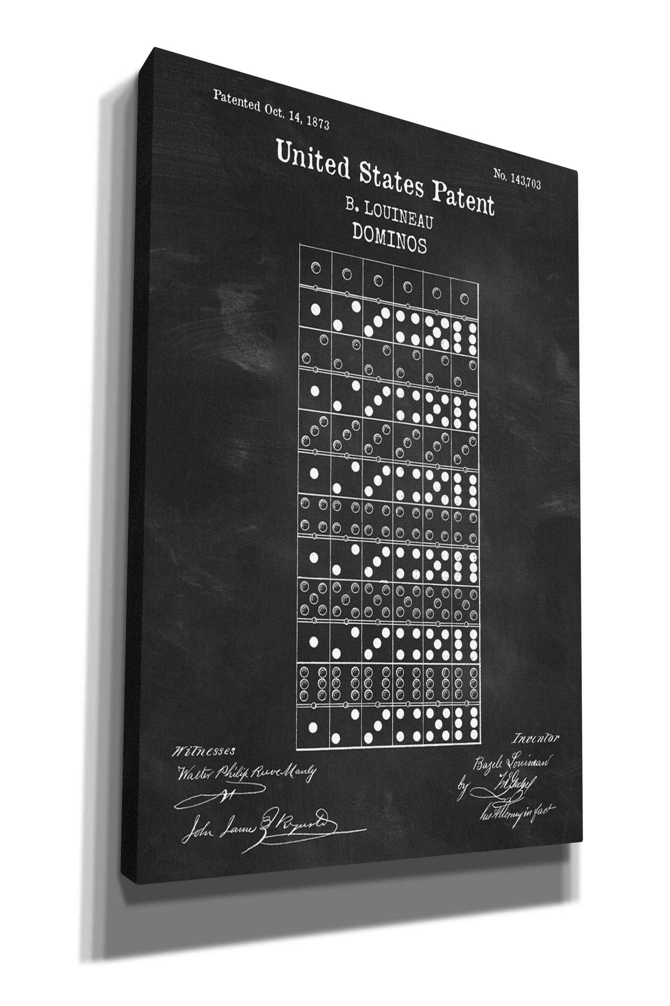 Williston Forge Domino Blueprint Patent Chalkboard by Official US ...