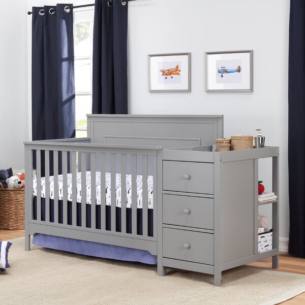 wayfair crib with changing table