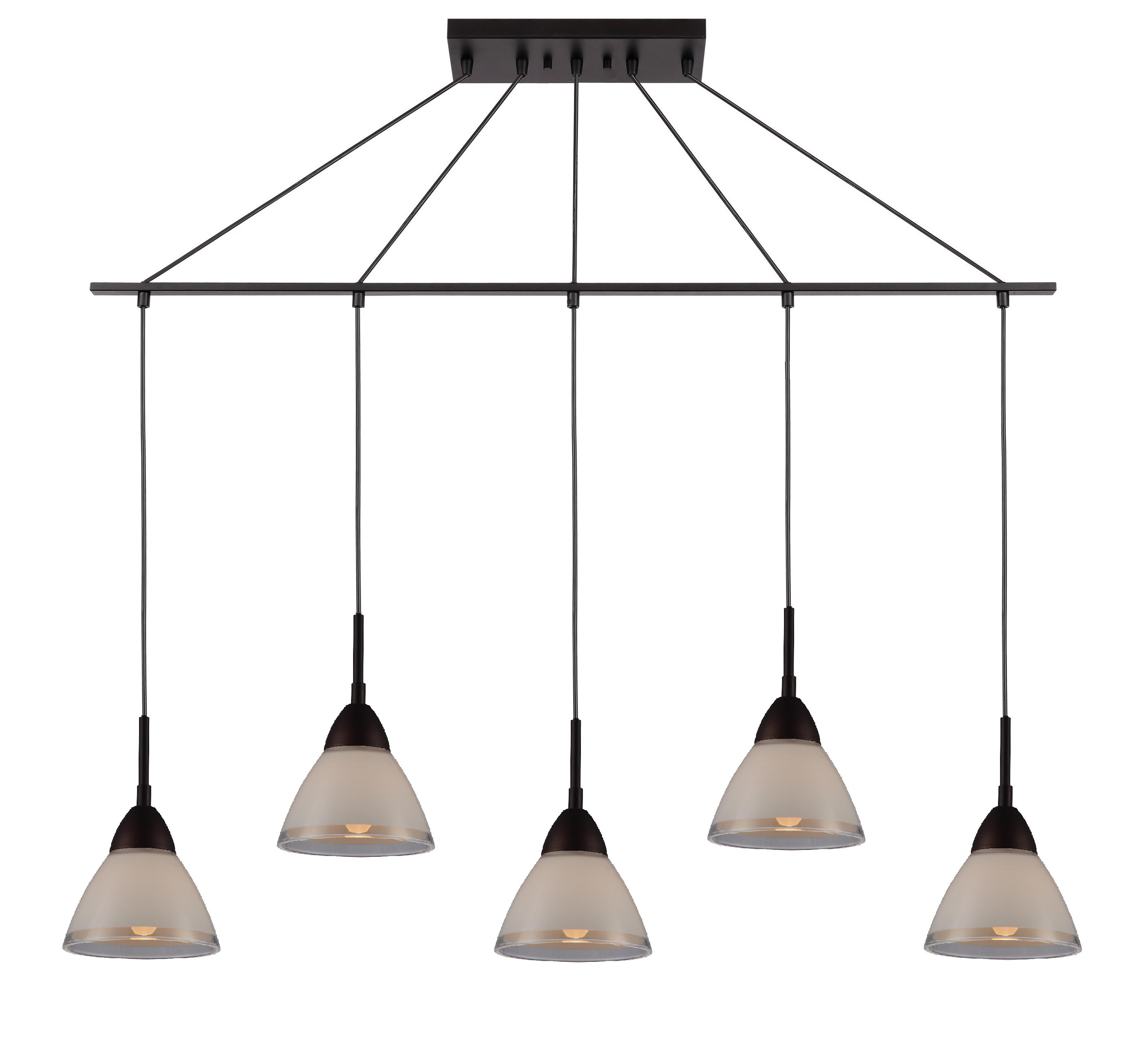 Latitude Run Funsch 5 Light Kitchen Island Cone Pendant Wayfair