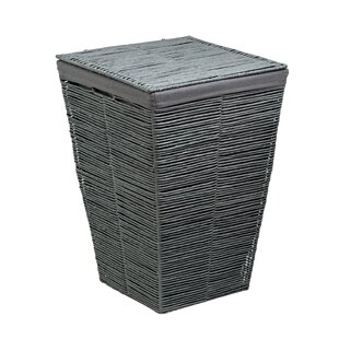 rectangular laundry hamper with lid