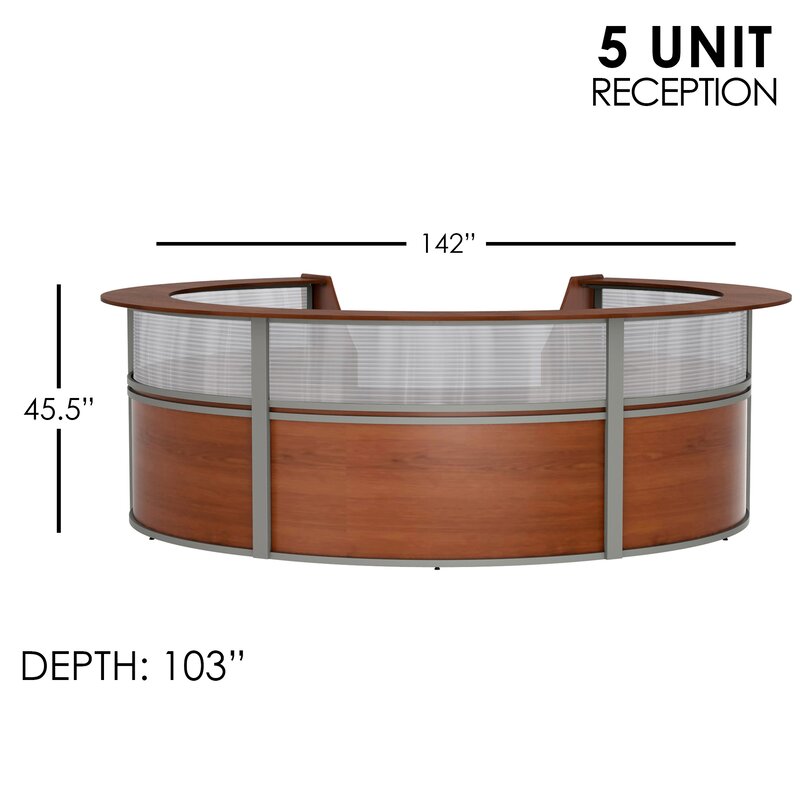 Symple Stuff Pedrick U Shape Reception Desk Wayfair