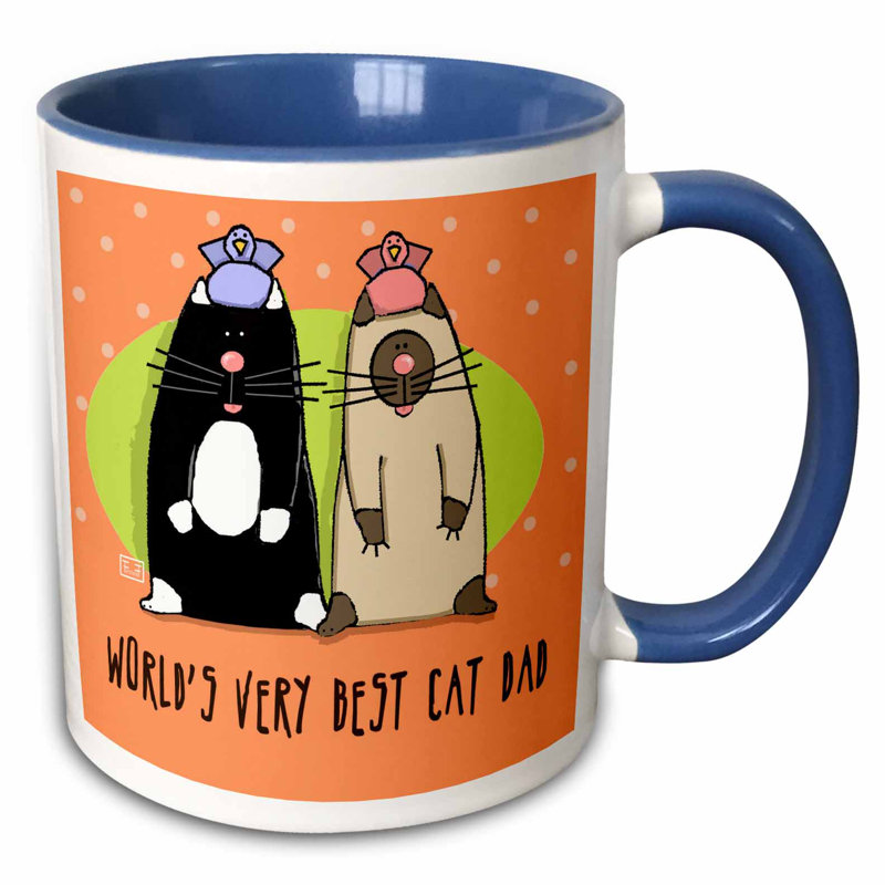 East Urban Home World S Best Cat Dad Cute Cartoon Kittens Pets