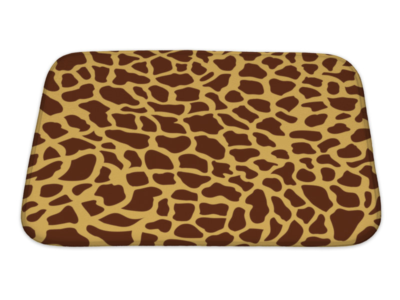 Gear New Cappa Giraffe Shaped Monsaic Rectangle Non Slip Animal Print Bath Rug Wayfair