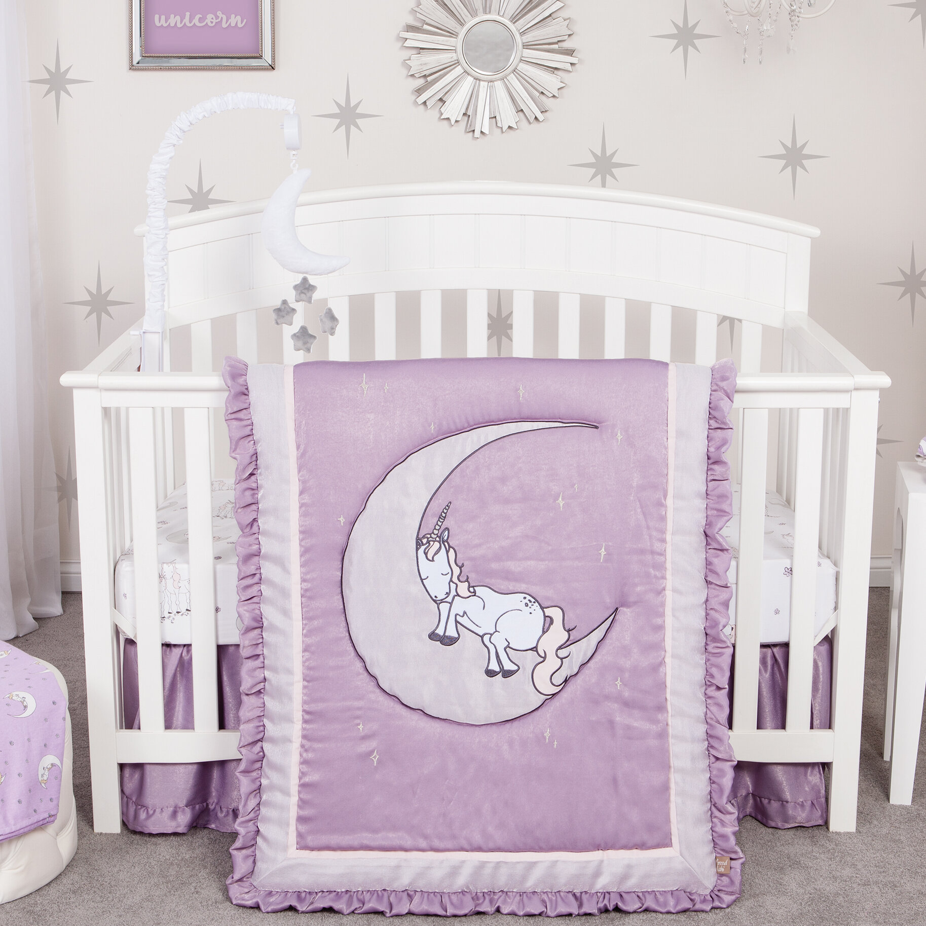 purple nursery bedding sets